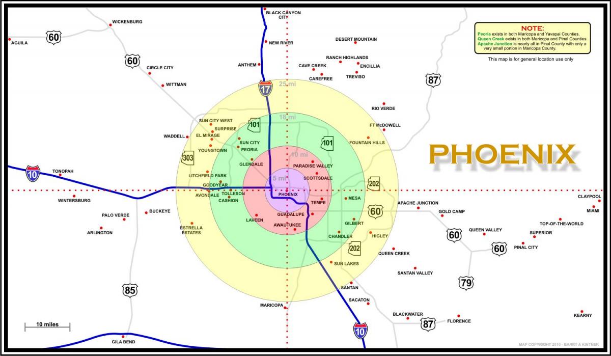 kaart, Phoenix ala