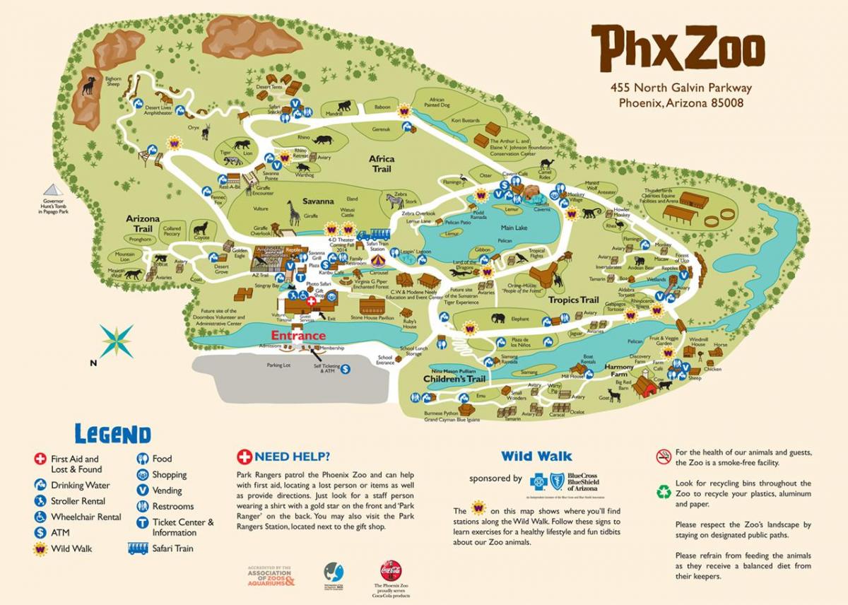 kaart, Phoenix Loomaaed