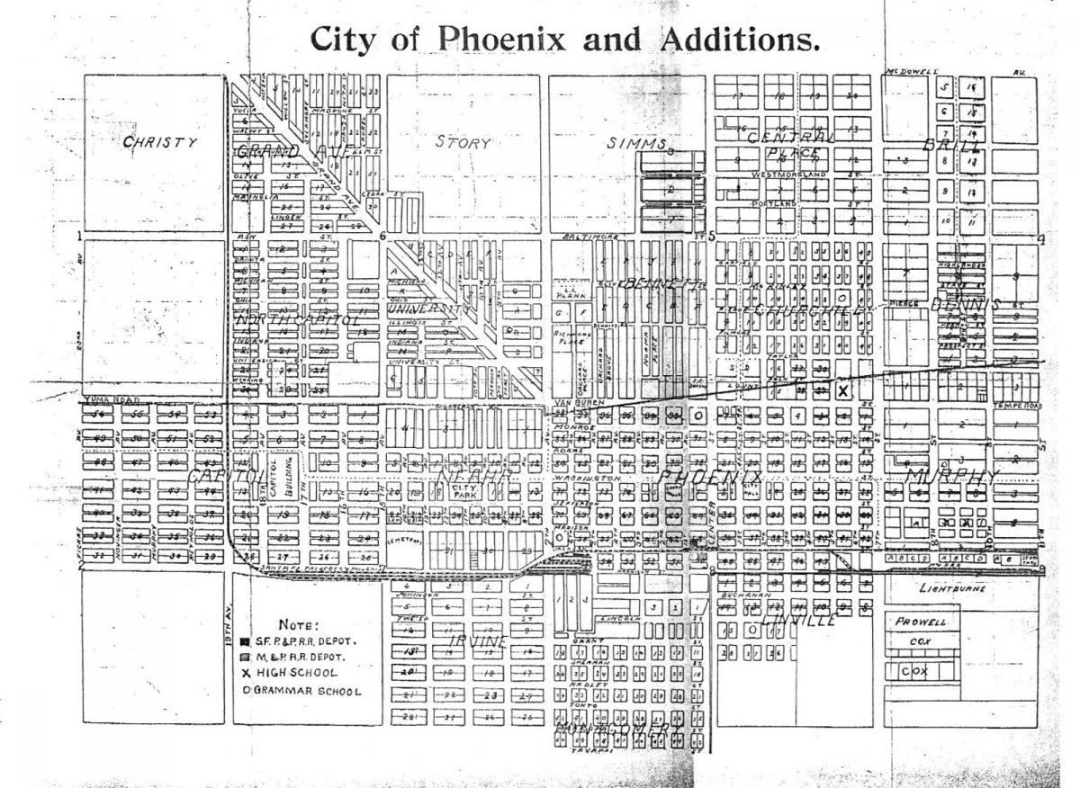 kaart, Phoenix metro