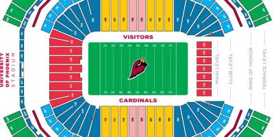 Az Kardinalid staadion kaart